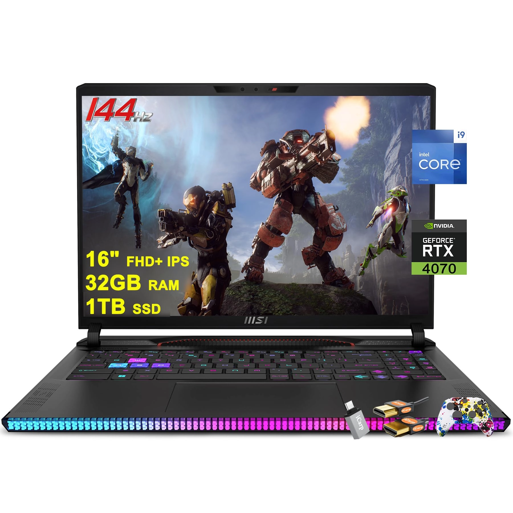 MSI Raider GE68HX - 16'' i9-14900HX 32GB DDR5 1TB SSD