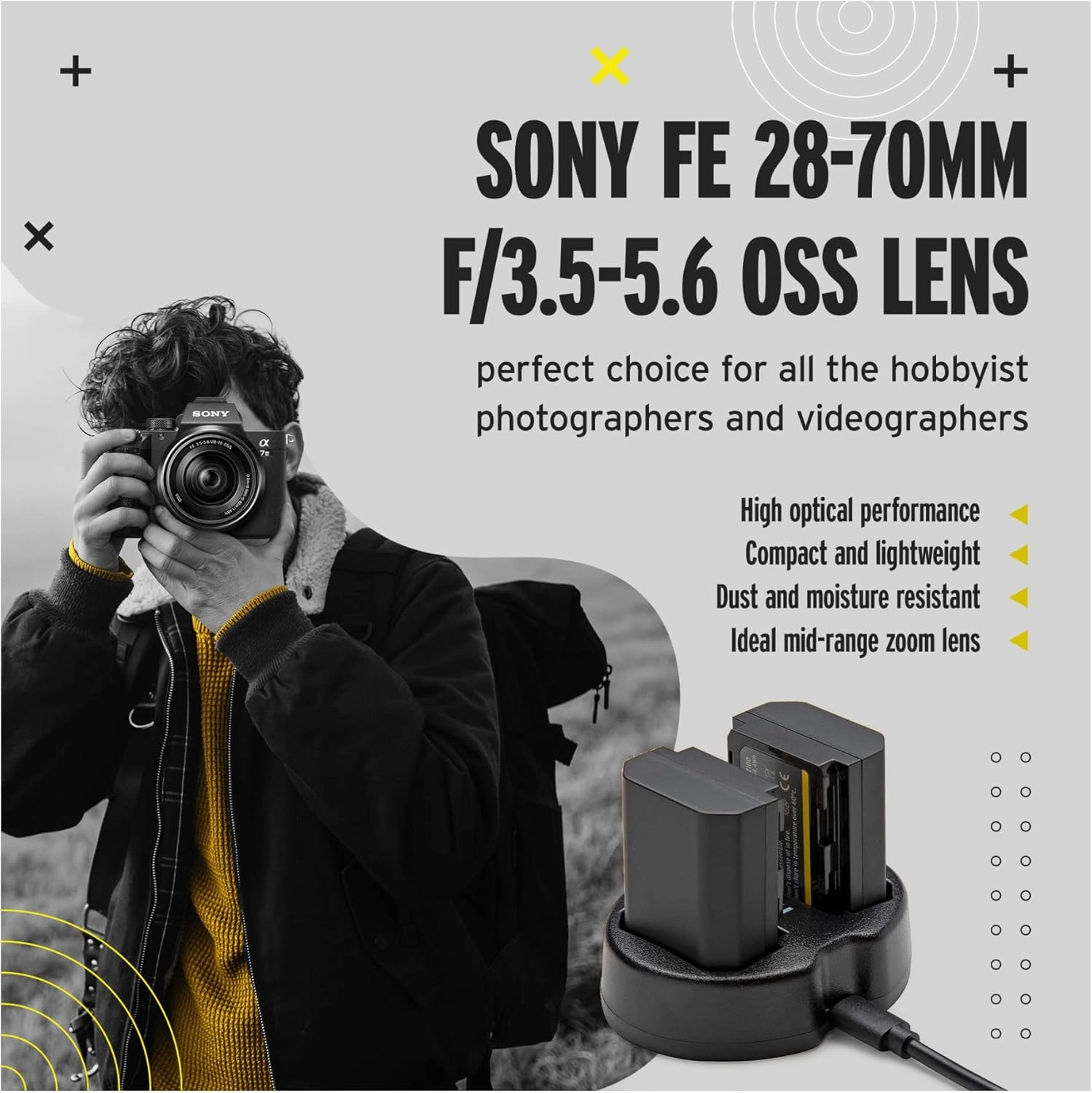 a7 III + FE 50mm f/1.8 + Condenser Microphone + SDXC Memory Card + Hard Case + USB-C to USB-A Cable + Cleaning and Accessory Kit + NP-FZ100 Battery + Photo, Video, and Art Suite v.3.0