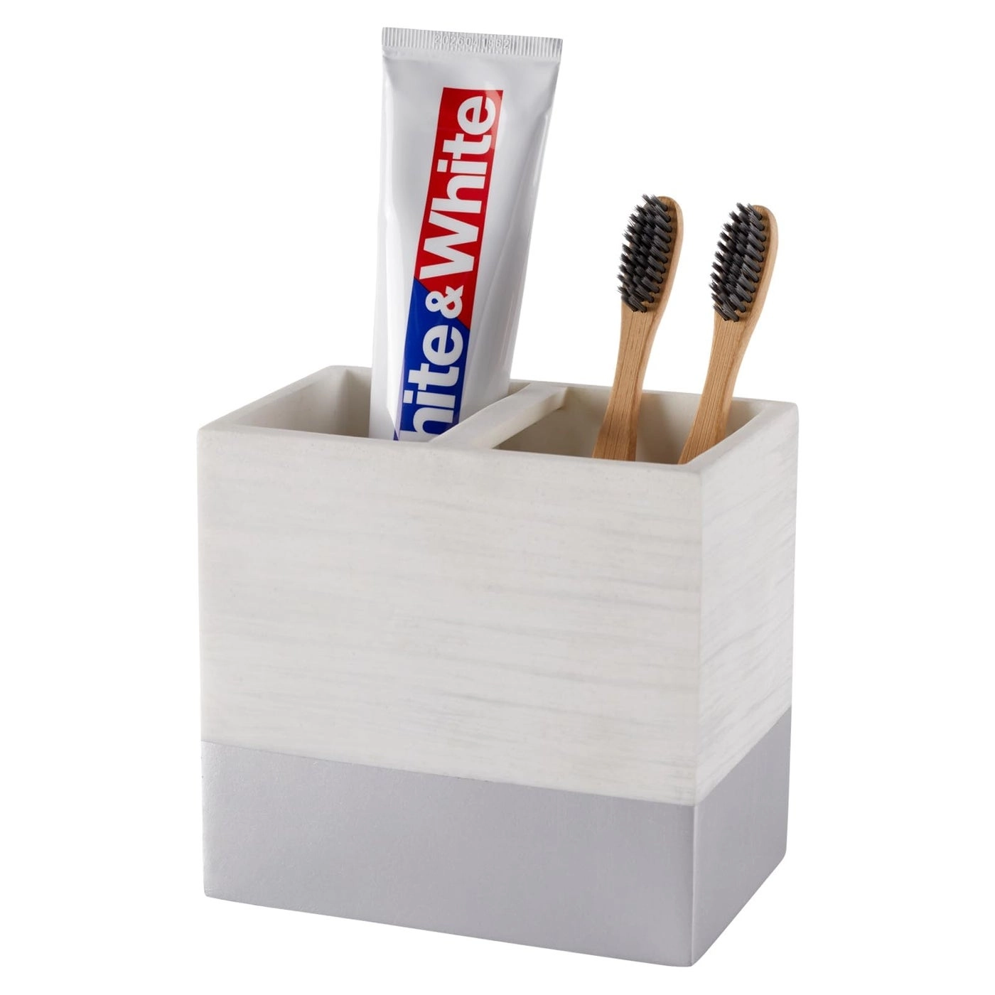 SZYRL Toothbrush and Toothpaste Holder - Bathroom Countertop AntiSlip