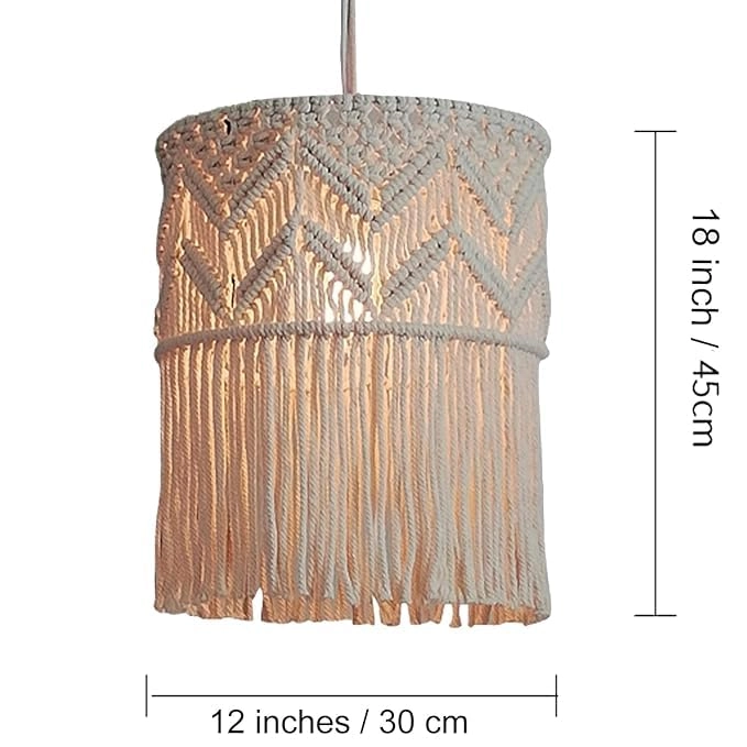 Macrame Chandelier - 12x18 Inch cotton