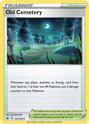 Pokémon (Near Mint) Pokemon Old Cemetery 147/198 - English