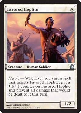 Magic: the Gathering Favored Hoplite 13/249 - Theros