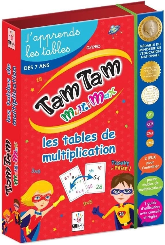 Tam Tam Safari - CP Lv 2 + Multimax Multiplication Tables - Lv 2 + Decaps (French)