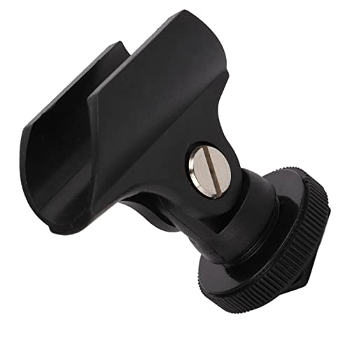 Microphone Clip Holder - Adjustable 1/4 inch Cold Shoe Mount