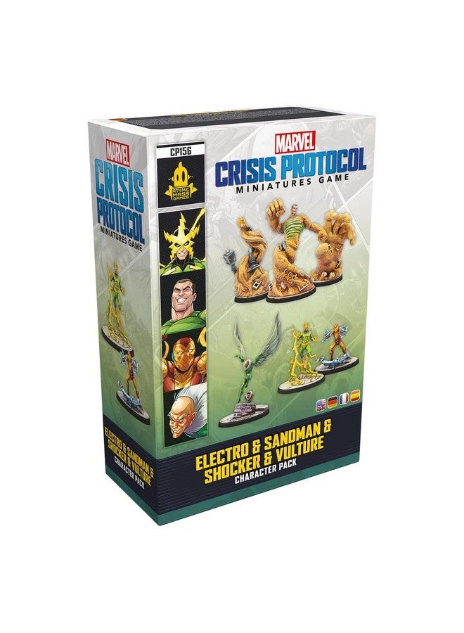 Atomic Mass Games Marvel: Crisis Protocol: Electro & Sandman & Shocker & Vulture Character Pack