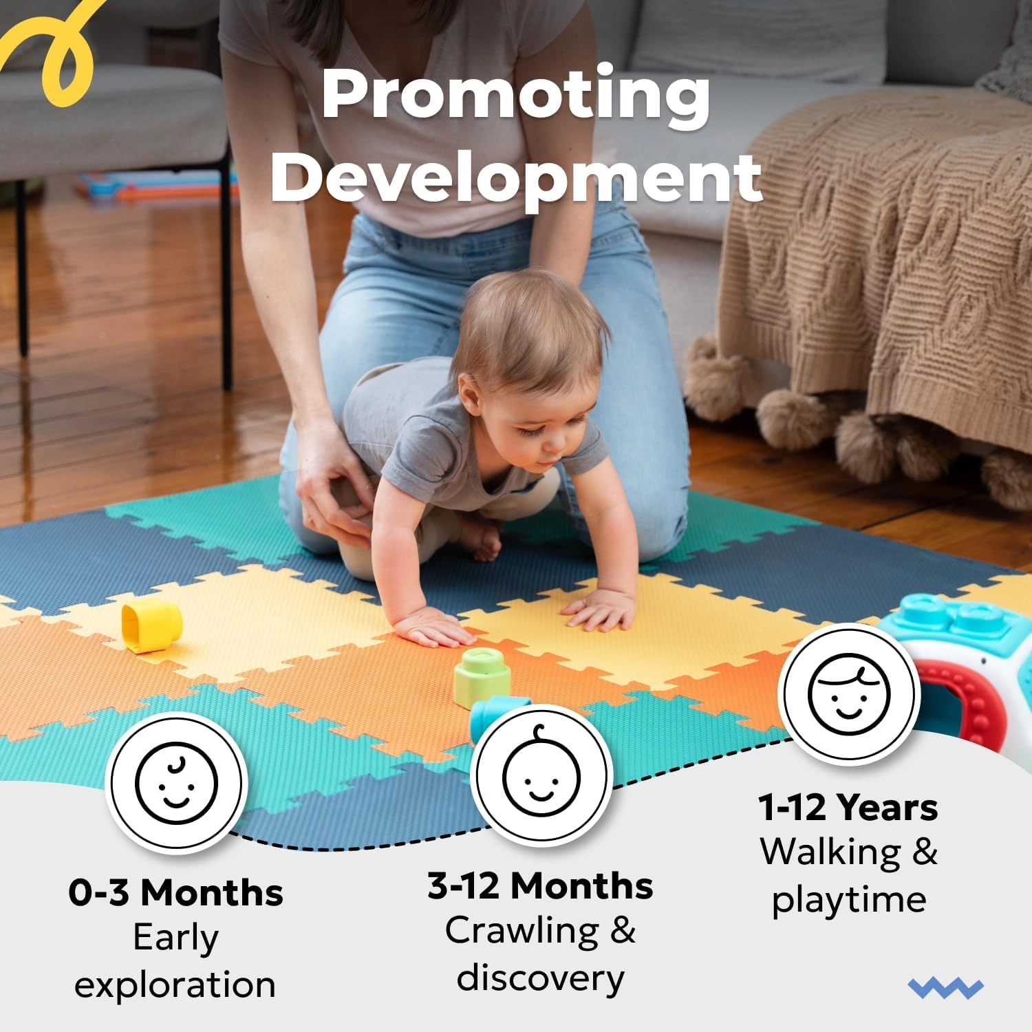 Baby Play Mat - Neutral 6-12 months