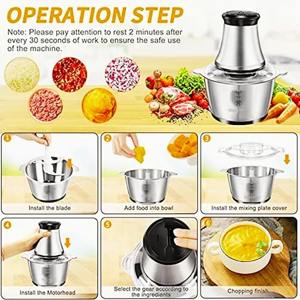 Food Processor - 300W 3L