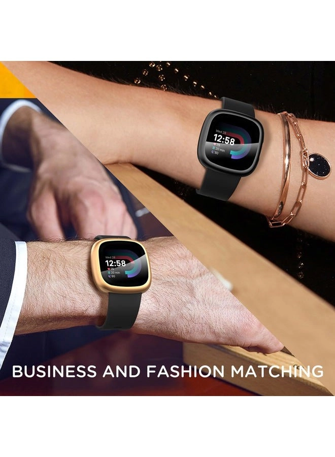 Fitbit Sense 2 /Versa 4 Screen Protector Case - 4-Pack TPU