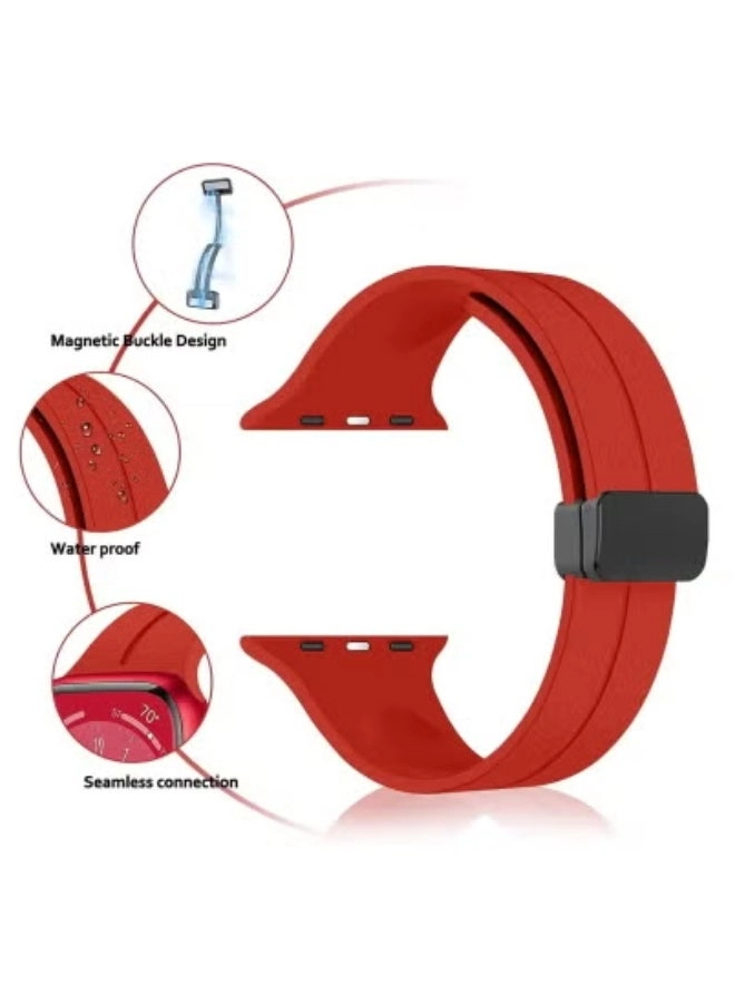 Soft Silicone Sport Watch Band for Apple Watch - 38mm 40mm 41mm