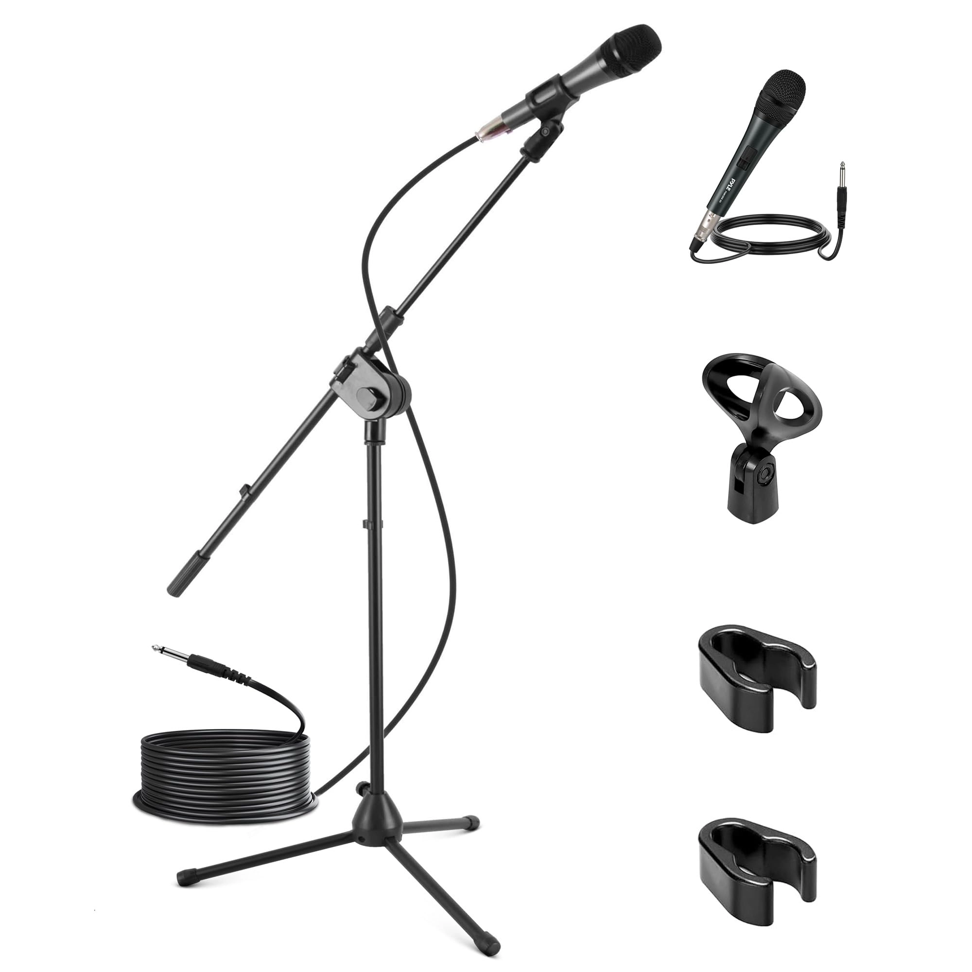 Pyle PMKSM20 - Dynamic Microphone Adjustable Tripod