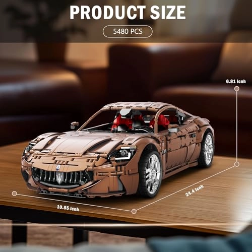 Sports Car Building Block Set (11009) - Remote Controlled 1:8 Battery Operated