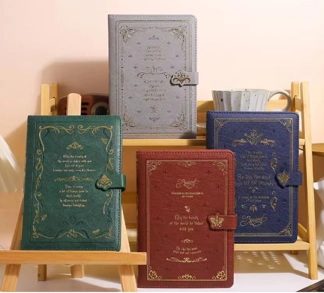 Mini Transparent Binder Spiral Diary Notebook