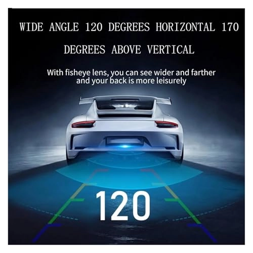 Reverse car rear view camera - Night vision Wired 720 x 540 pixels