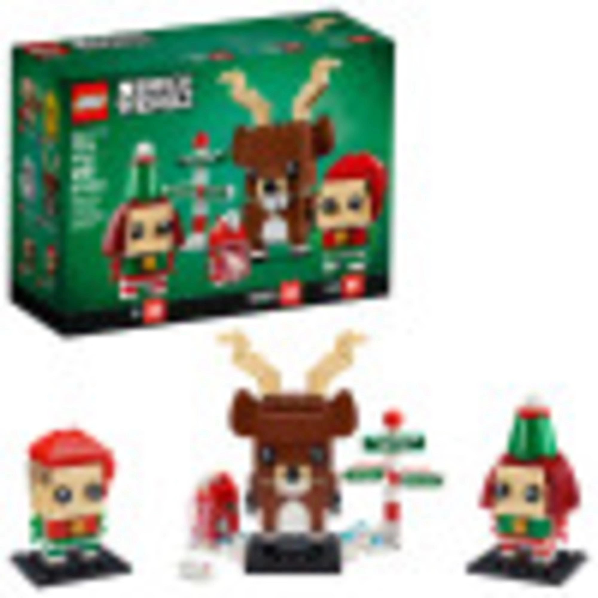 LEGO Brickheadz Reindeer, Elf and Elfie (40353) - Christmas Seasonal