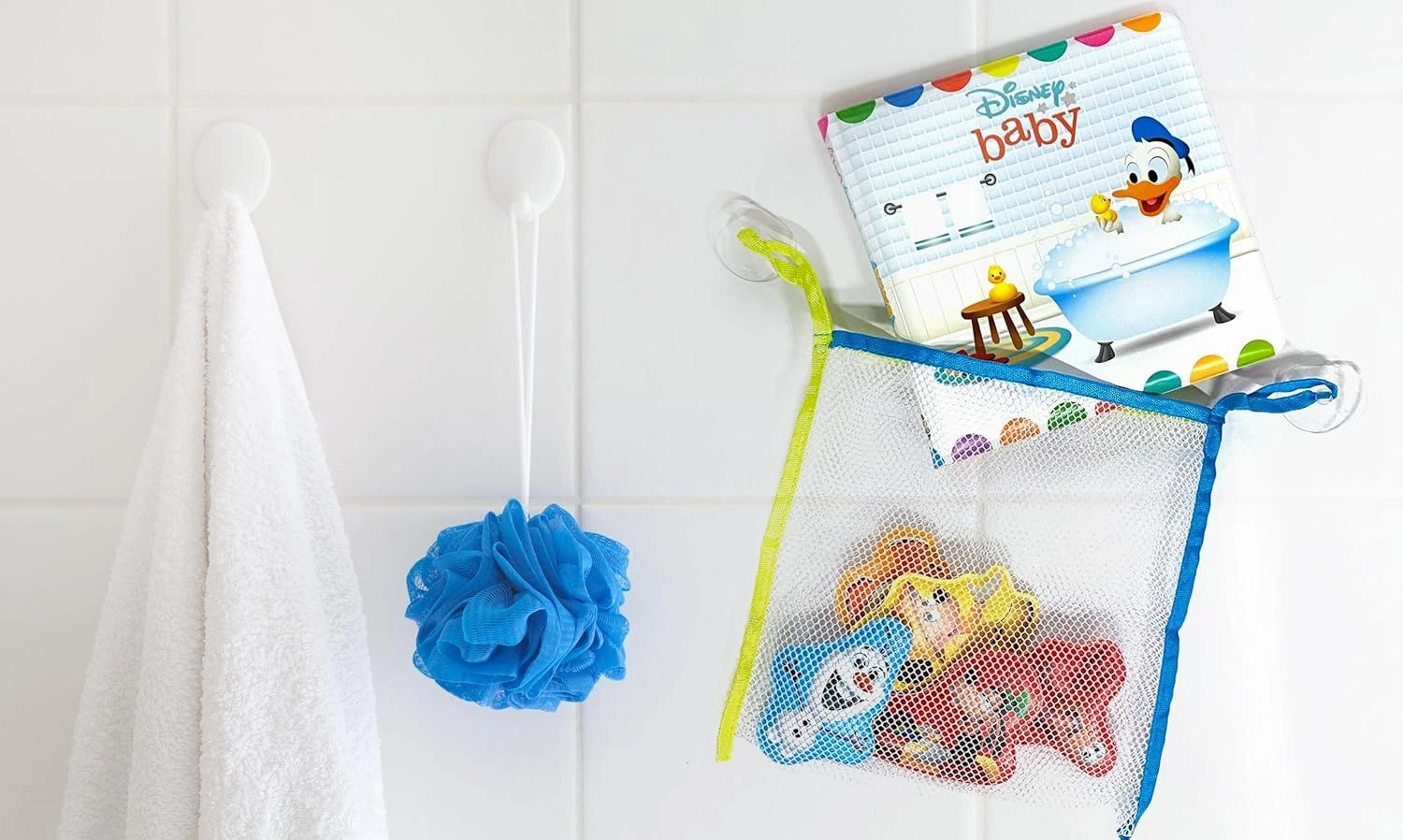 Disney Baby Bath Time Books - Waterproof 6 suction cup figures