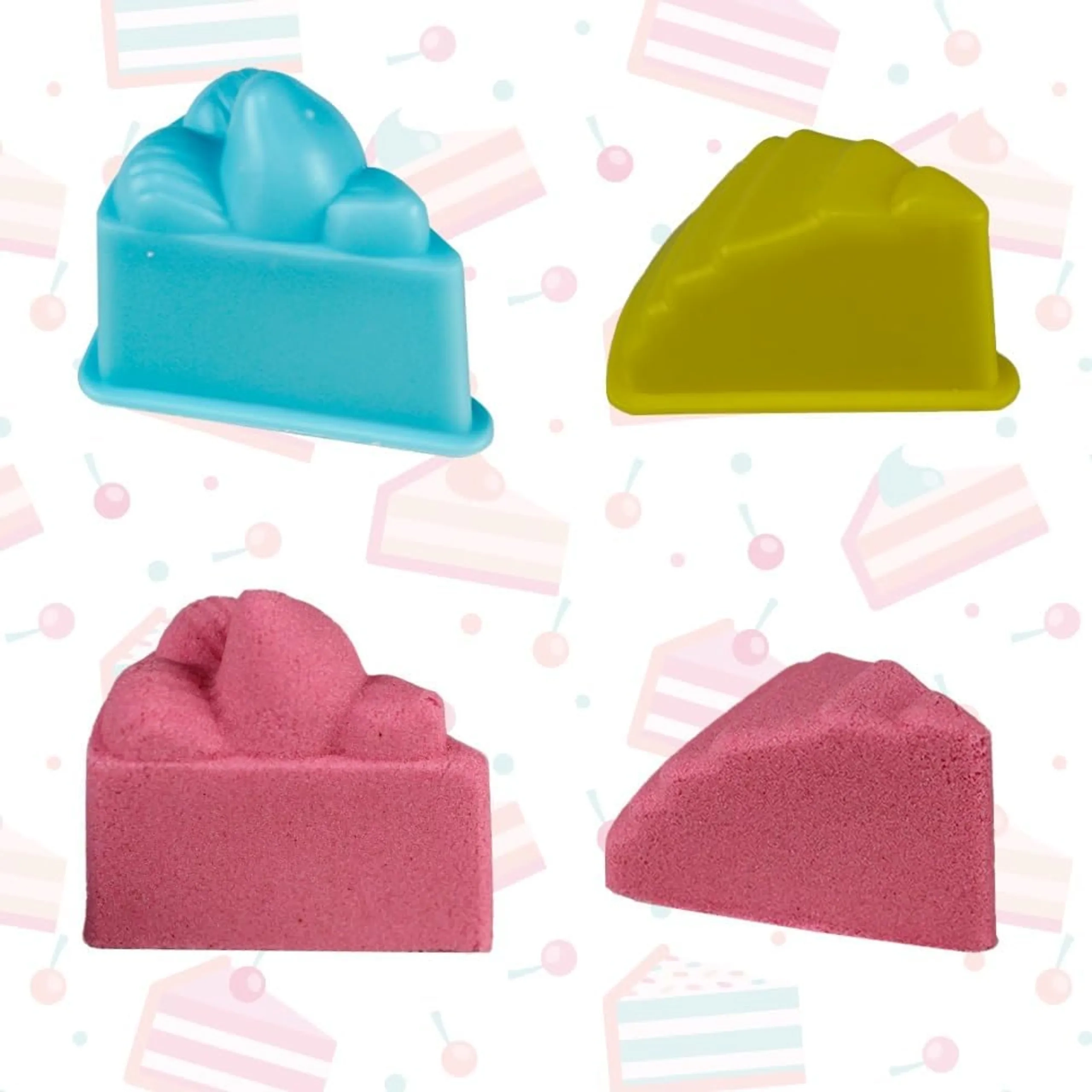 Magical & Moldable Play Sand Set - 3 colors 250 g each 3D shapes
