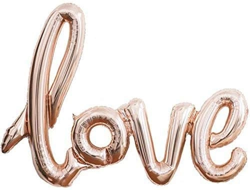 Party Time Trading LLC Love Cursive Foil Balloon