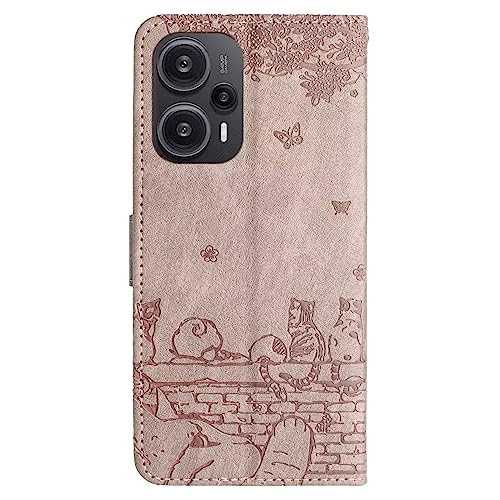 Cat Wallet Case for Xiaomi POCO F5 5G