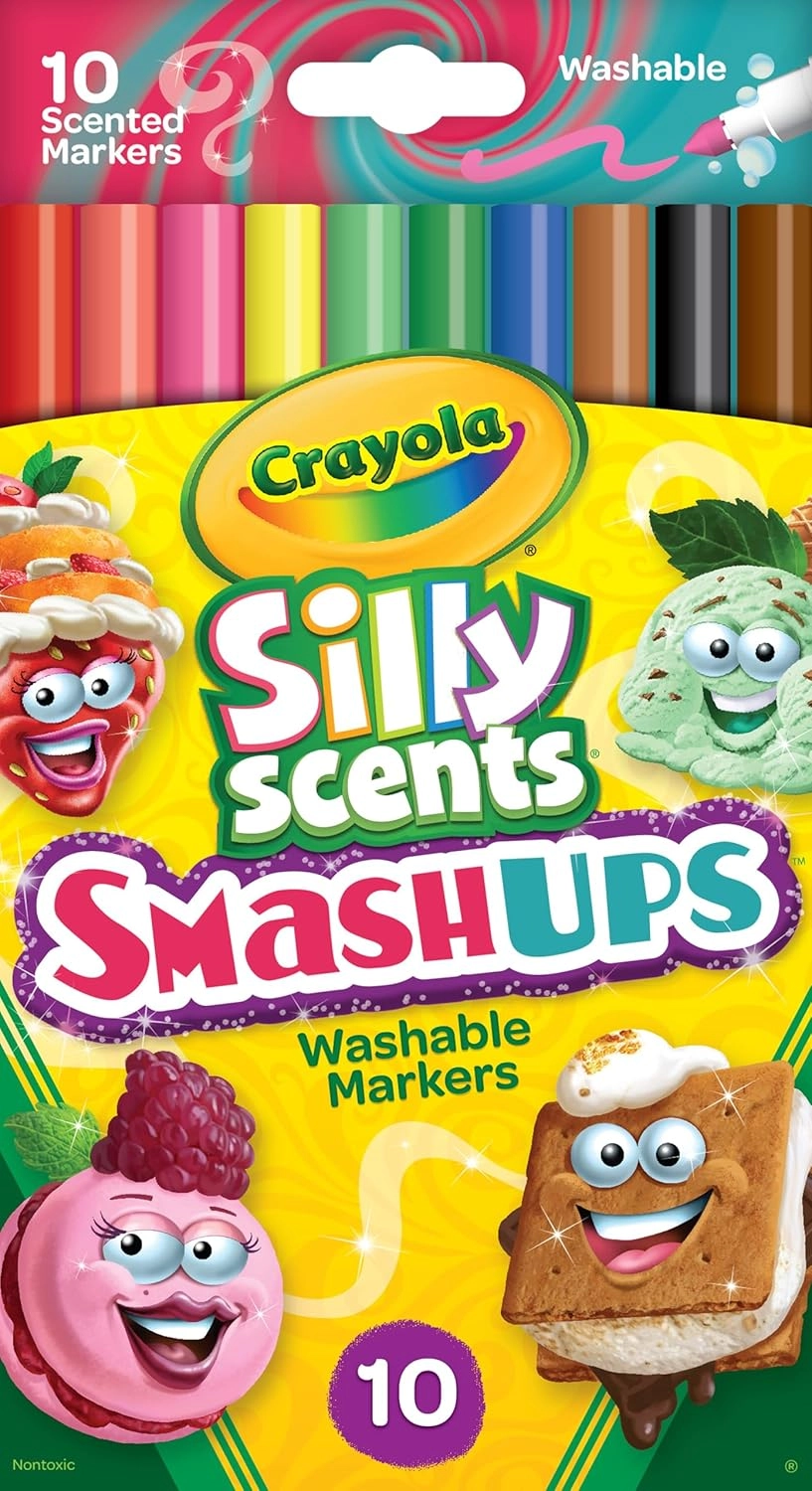 Crayola Silly Scents Smash Ups - Multi Colour Wedge Tip