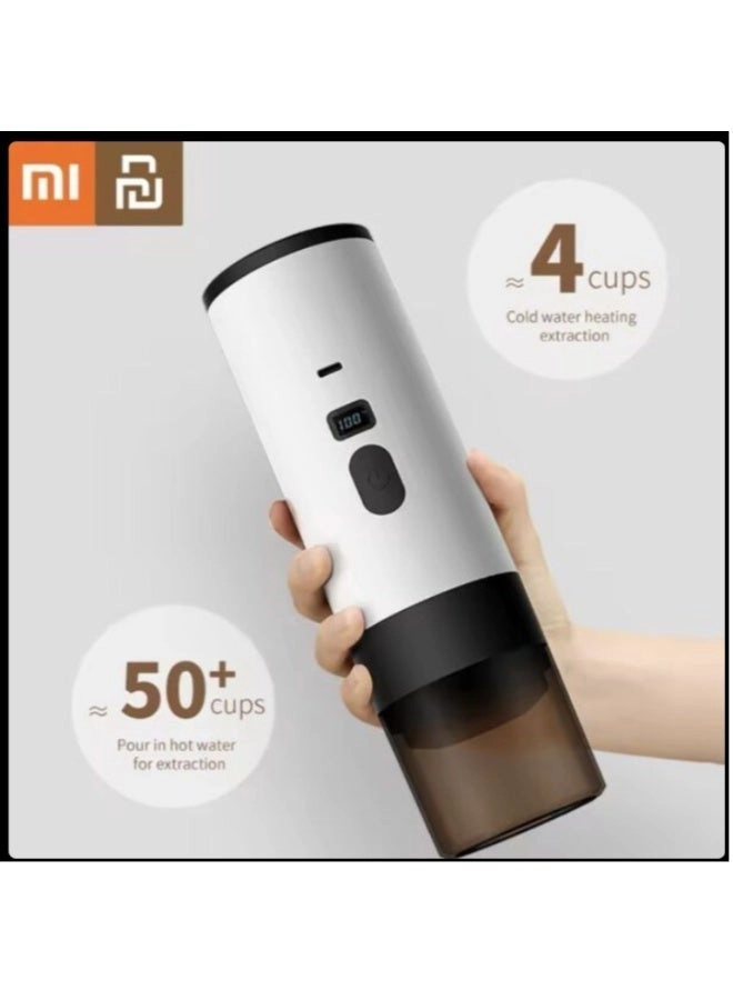 Portable Espresso Maker - Digital Display Compatible with Capsules