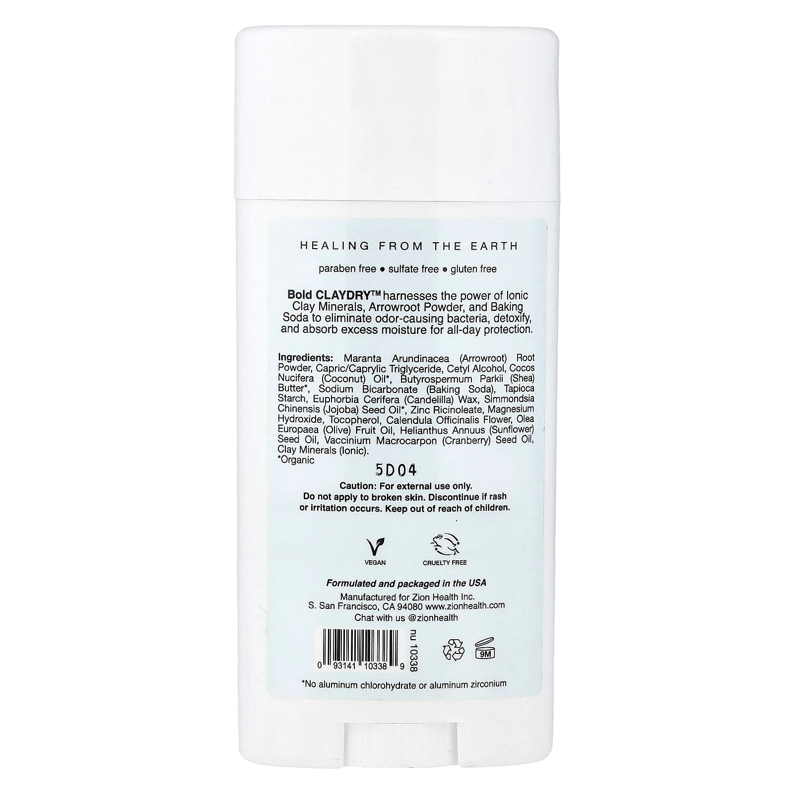 Bold ClayDry Deodorant - Fragrance Free 80 g