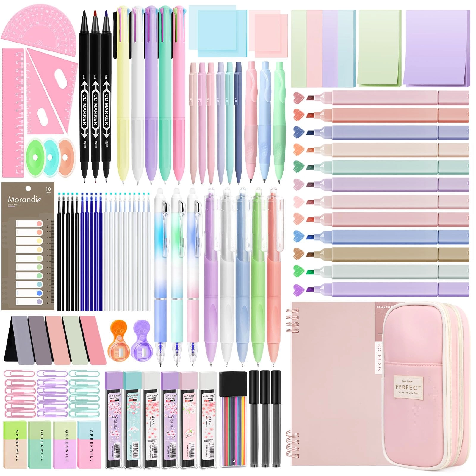 focxoio Aesthetic Stationery Supplies - 146PCS Set