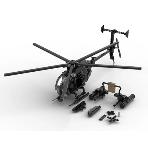 MH-6 Little Bird Helicopter - 608pcs