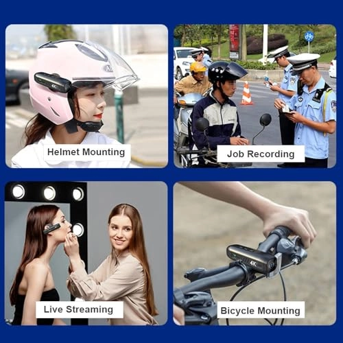 Head Mounted Digital Wifi Camera - 8GB to 512GB 4K 30FPS