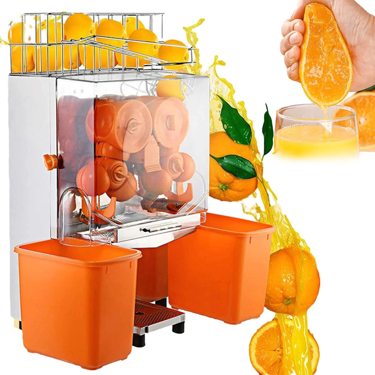 HLGKBY Commercial Orange Juicer Machine - 120W