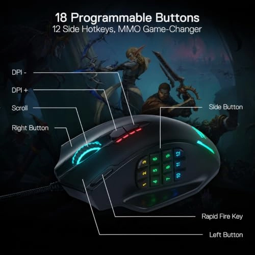M908 Impact Gaming Mouse - USB