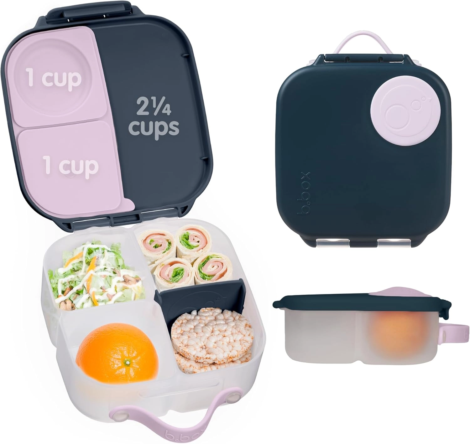 Mummazone Medical Equipment and Trading LLC Mini Lunchbox - 3 Compartments 2 Leakproof BPA Free