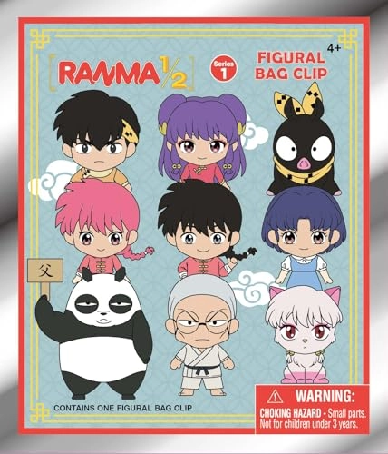Ranma 1/2 Collectible Character Clips - Case of 24 Blind Bags 3D Foam