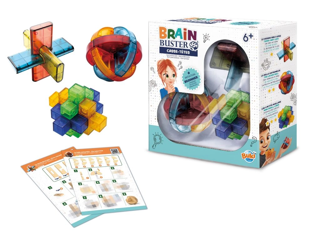 Brain Buster - 3 puzzles Suitable for 6 Years & Above.