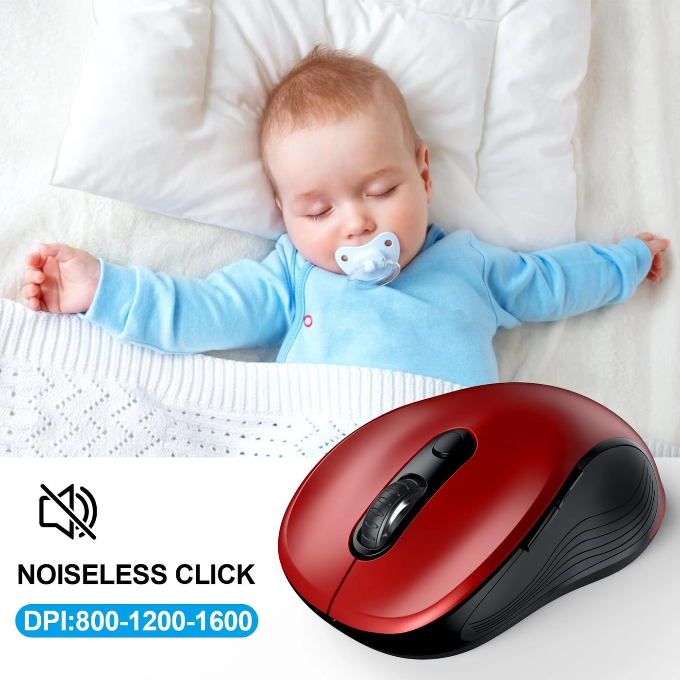 Ergonomic Computer Mouse - Wireless