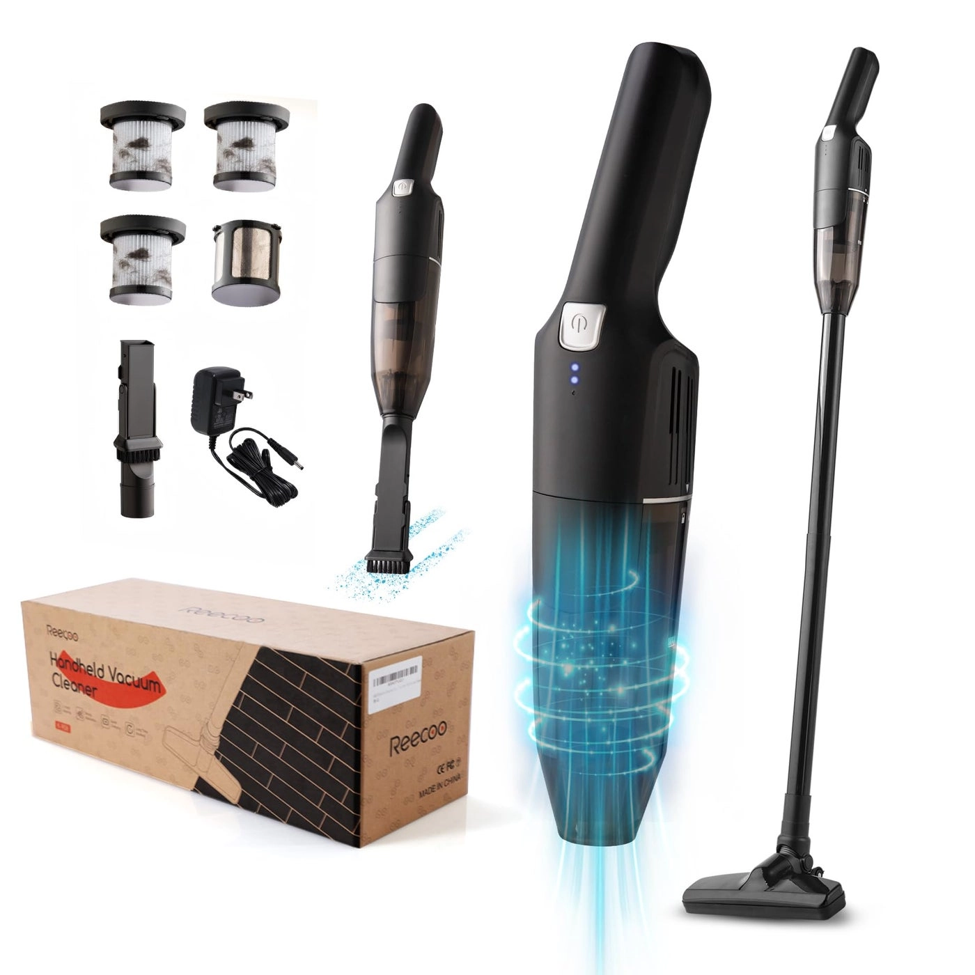 REECOO Cordless StickHandheld Vacuum Cleaner - 2200mah