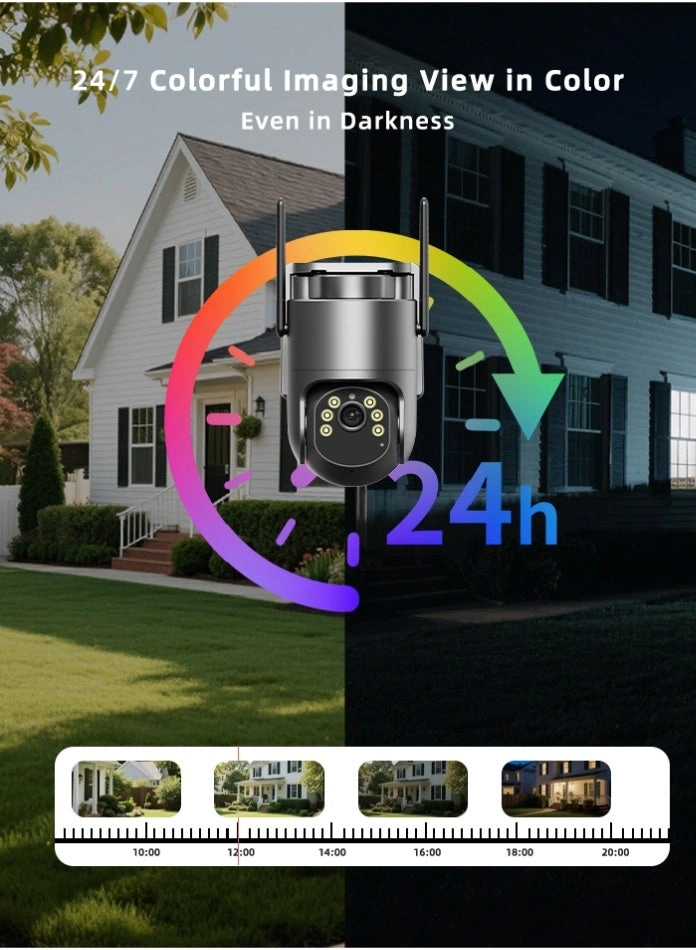 4G Solar Powered Security Camera 2K