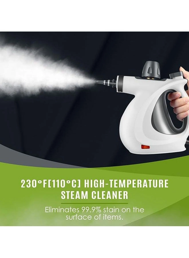 Handheld Pressurized Steam Cleaner - 900-1050W 220°F-230°F