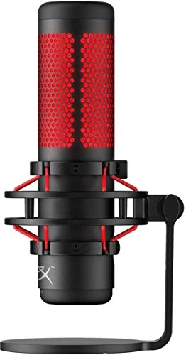 QuadCast USB Microphone + Popfilter Wired Microphone
