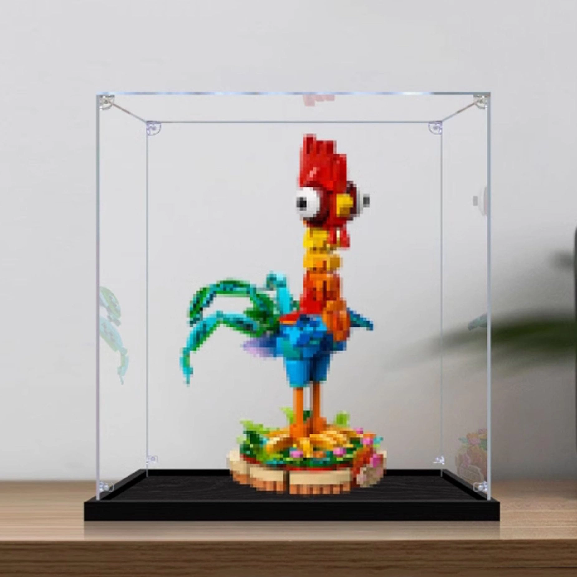 Display Case for LEGO 43272 Chicken Block Model - Acrylic