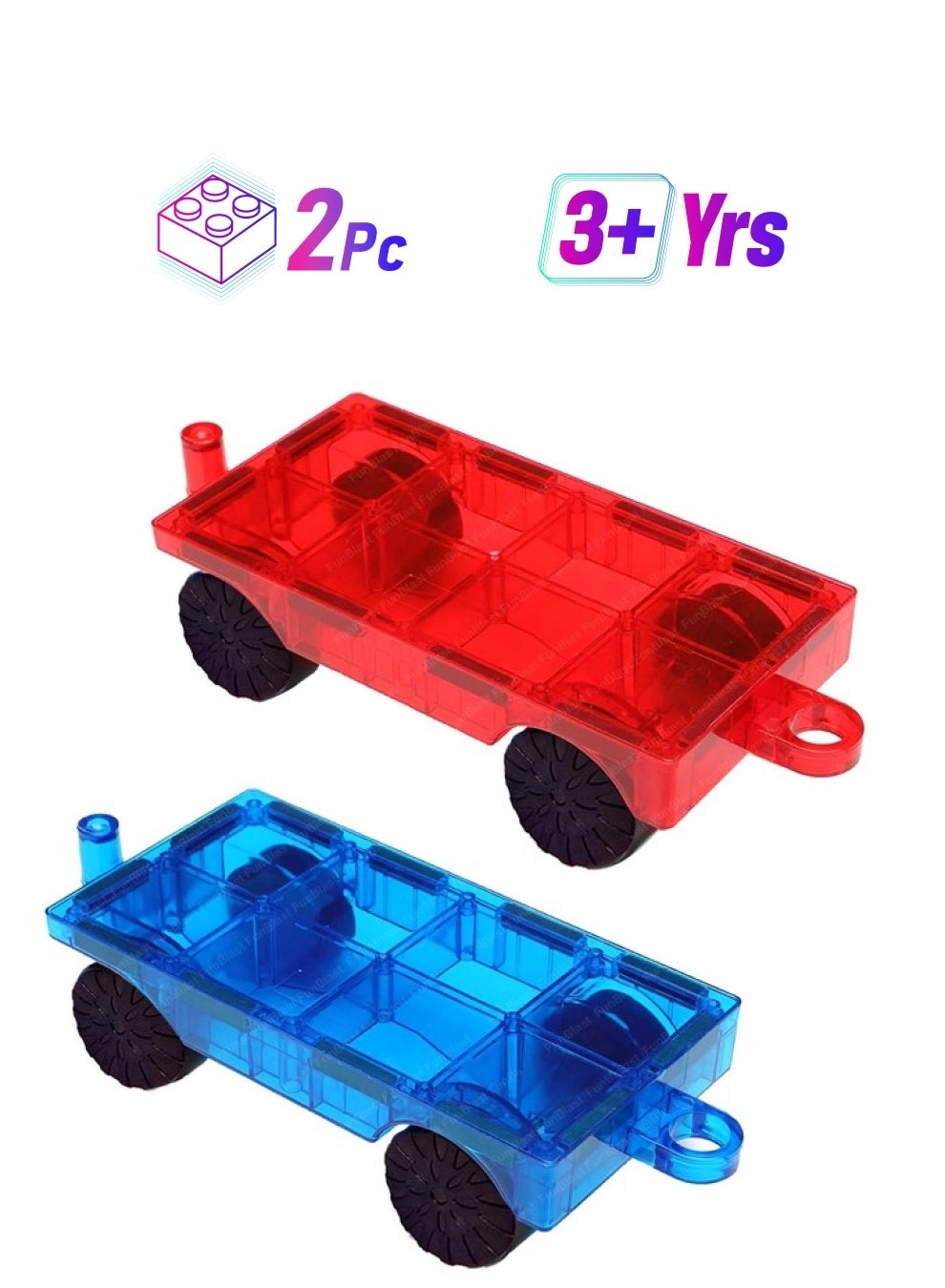 FunBlast Magnetic Blocks - Construction 2 pcs