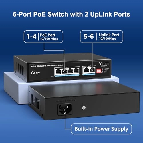 6-Port 100Mbps PoE Switch