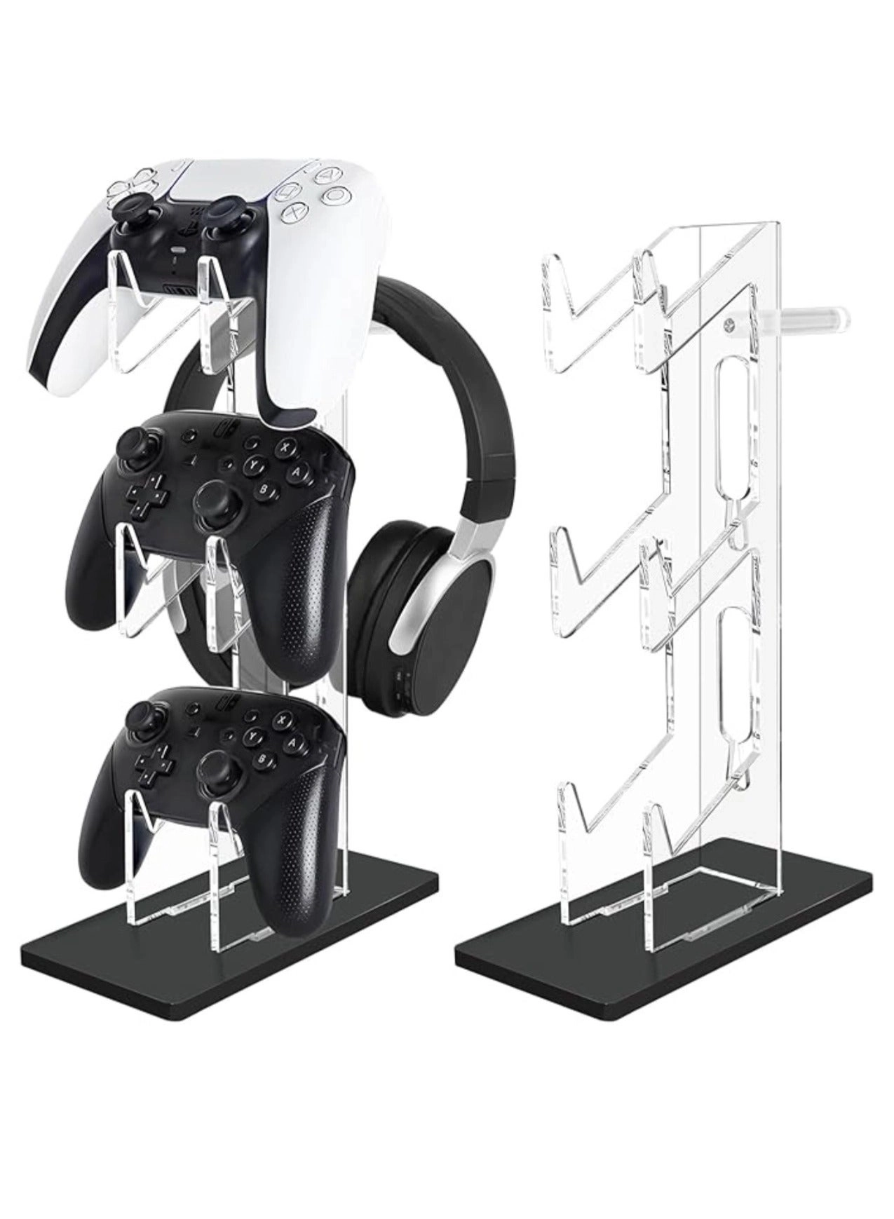 Beauenty Controller Stand and Headset Holder - PS5 PS4 PS3 PS2 Xbox One Series X/S/Elite Switch Pro