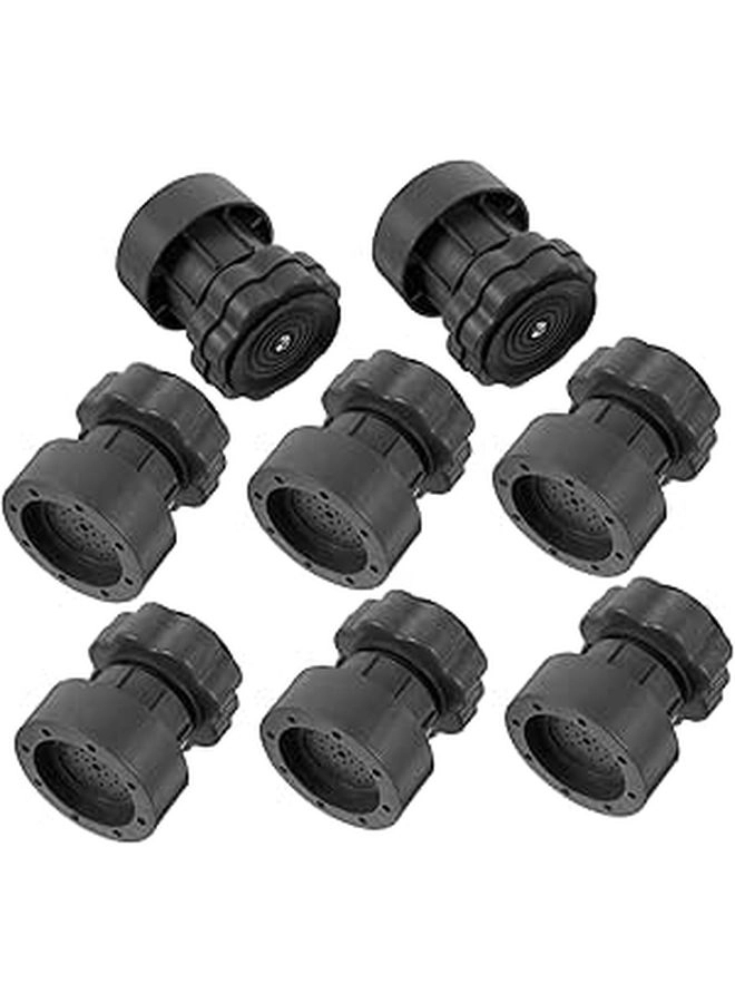 Uonlytech Adjustable Furniture Risers - 8Pcs Non Skid