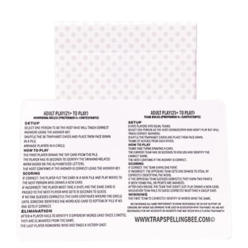 Traphabet - English 21 years and up 59 pieces