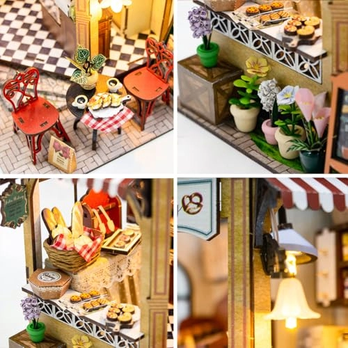Miniature Wooden Dollhouse Furniture Kit - Creative Room 1:24