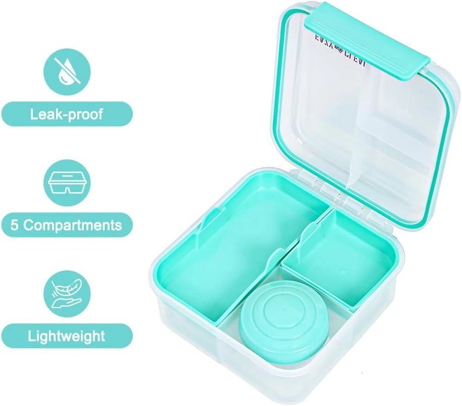 3/4/5 Compartment Convertible Bento Lunch Box - 1250ml