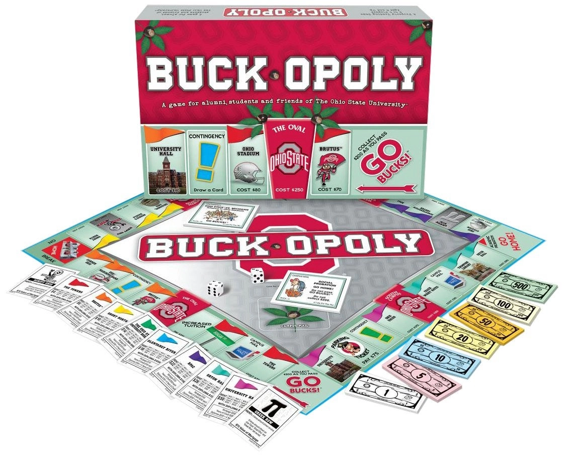 Ohio State Monopoly - Scarlet Gray