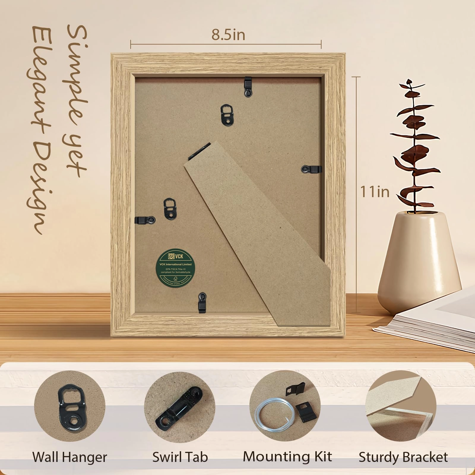 Wood Frame - 8.5 x 11 Pack