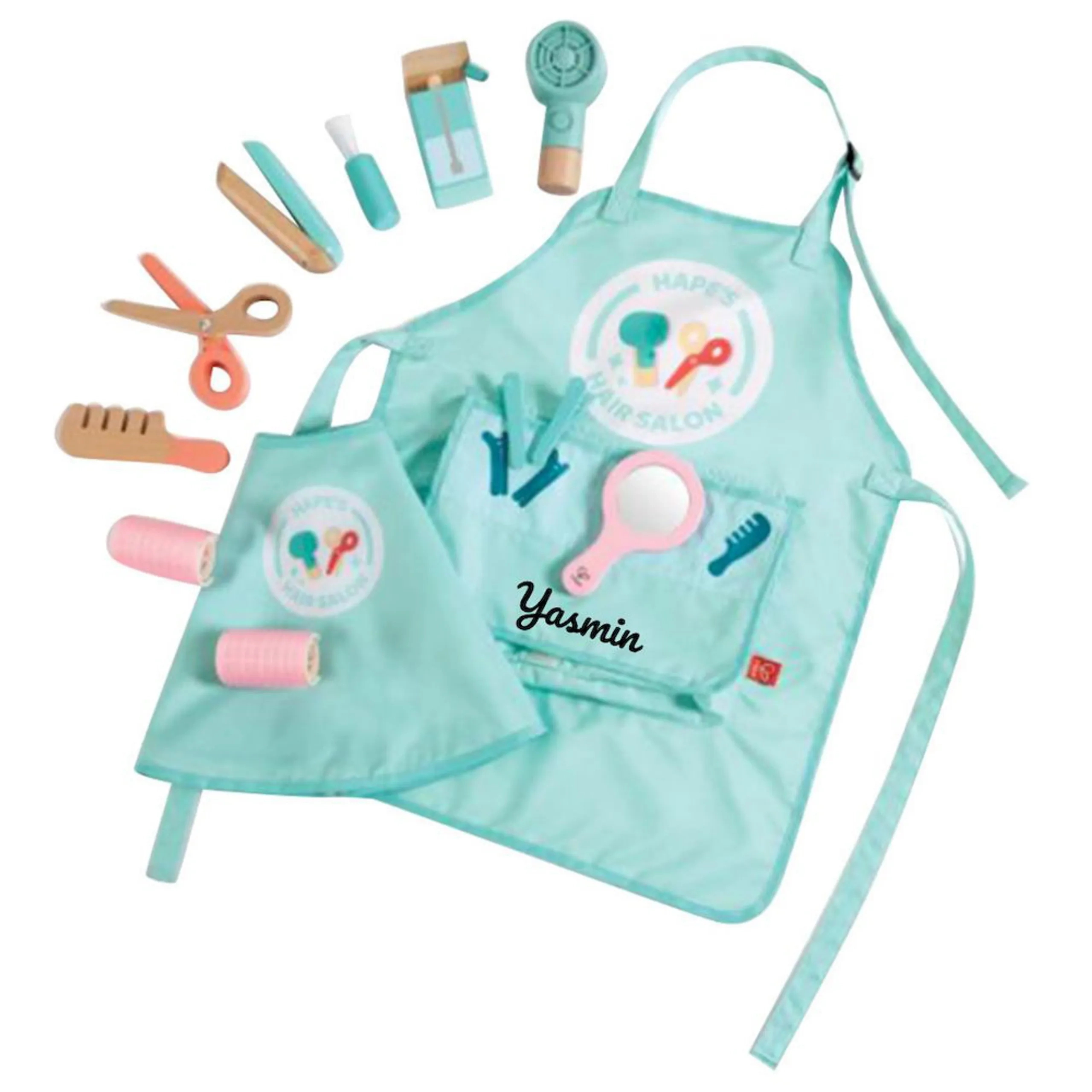 Hape Personalized Realistic And Super Stylish Hair Salon Set - 15 pcs (PRS-531-E3060)