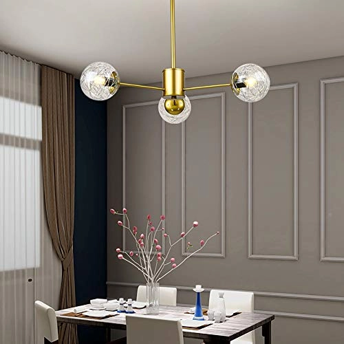 Magic Bean Molecular Chandelier - Golden 3t